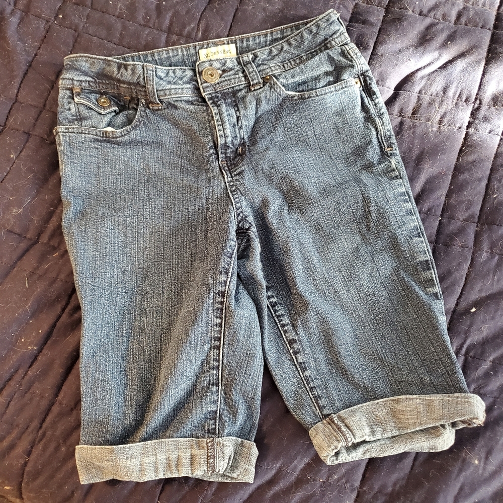 St. John's Bay Jean Bermuda Shorts.